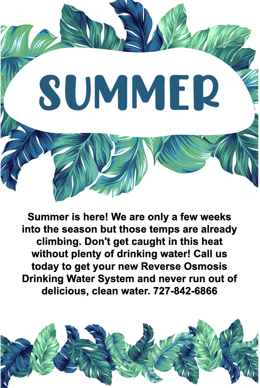 Summer reverse osmosis